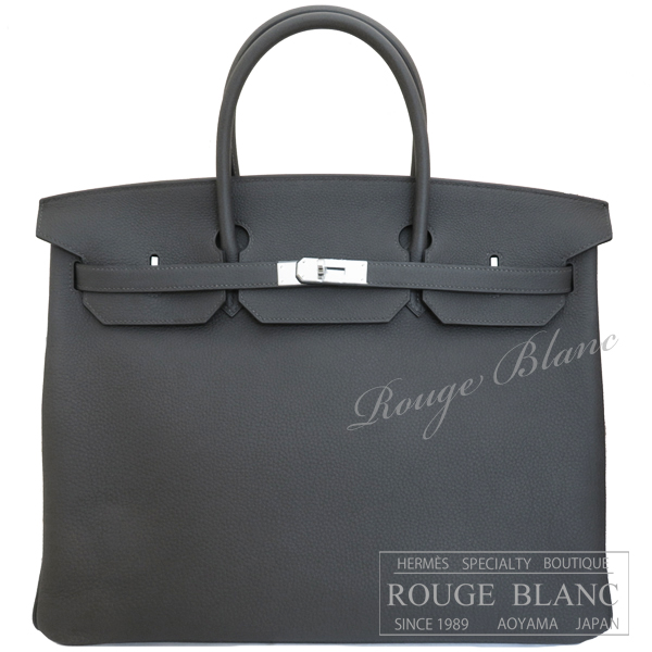 エルメス　バーキン40　グラファイト　トゴ　シルバー金具　グレー　【新品】 HERMES Birkin40 Graphite Togo Silver Buckle 【NEW】