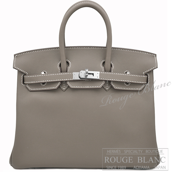エルメス　バーキン25　エトゥープ　スイフト　シルバー金具　【新品】 HERMES Birkin25 Etoupe Swift Silver Buckle【NEW】