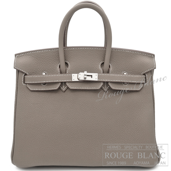 エルメス　バーキン25　エトゥープ　トゴ　シルバー金具　【新品】   HERMES Birkin25 Etoupe Togo Silver Buckle 【NEW】