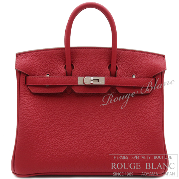 エルメス　バーキン25　ルビー　トゴ　シルバー金具  【新品】  HERMES Birkin25 Ruby Togo Silver Buckle【NEW】