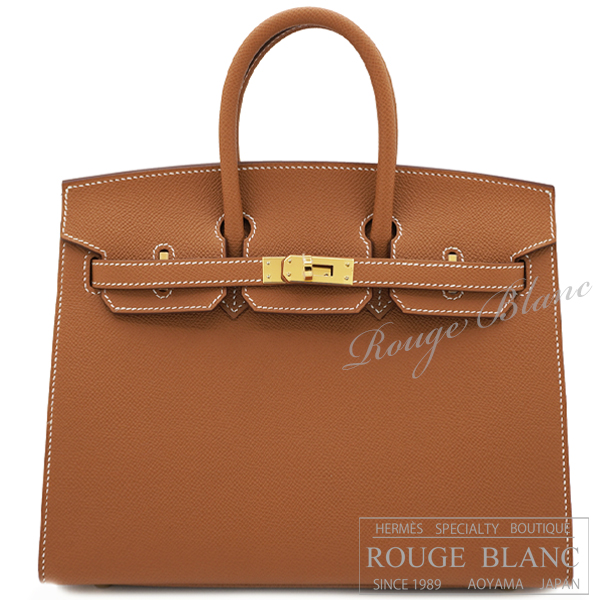 エルメス　バーキンセリエ25　ゴールド　エプソン　ゴールド金具 【新品】 HERMES Birkin sellier25 Gold Epsom Gold Buckle 【NEW】