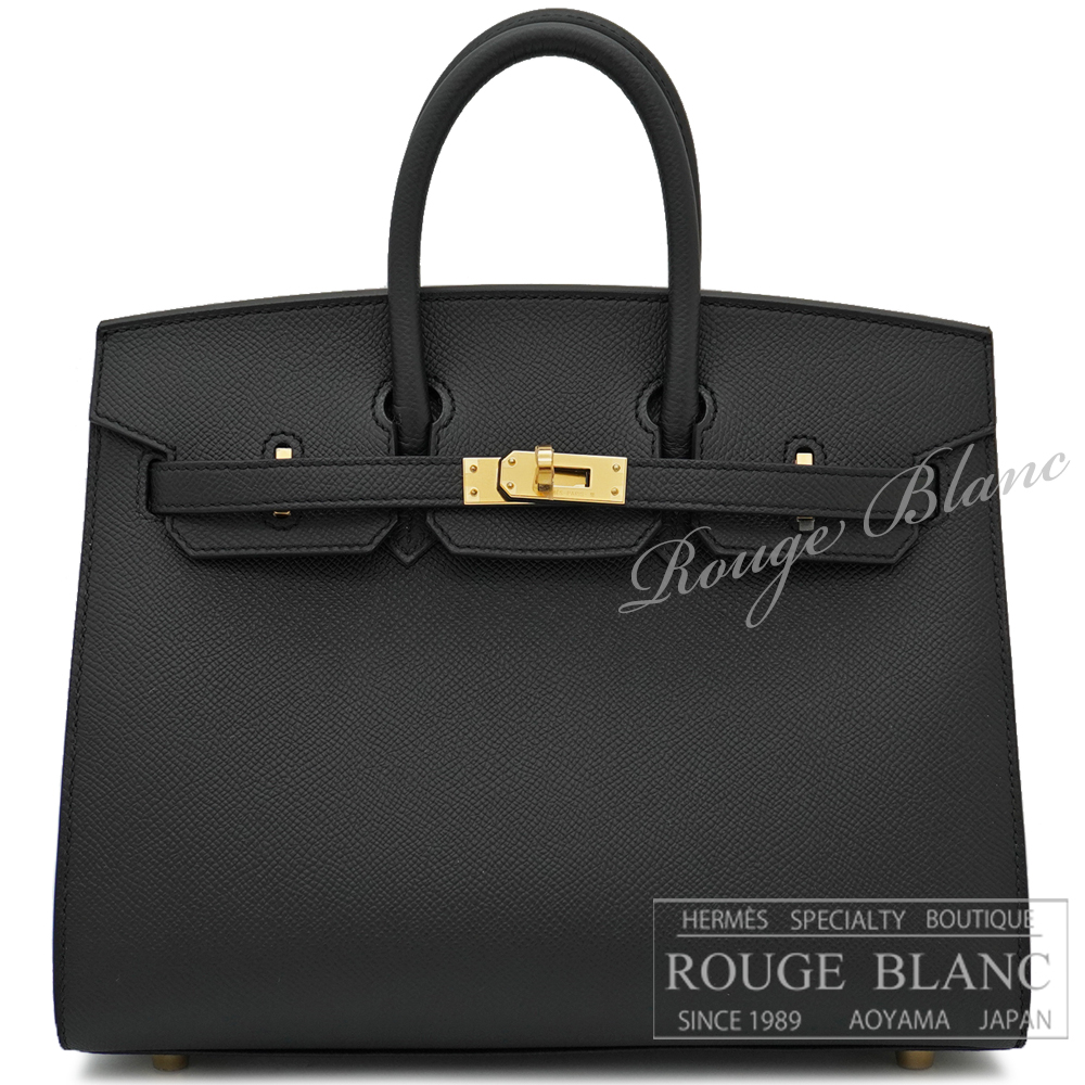 エルメス　バーキンセリエ25　黒　ブラック　エプソン　ゴールド金具　【新品】