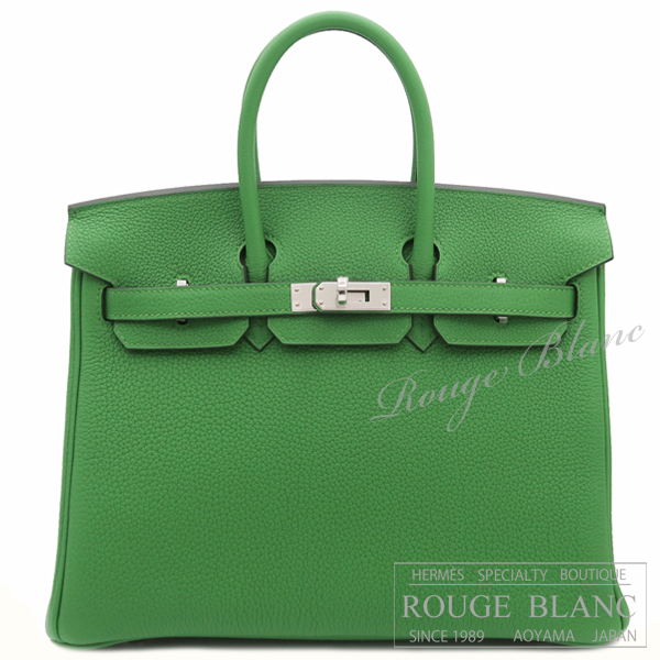 エルメス　バーキン25　ヴェールユッカ　トゴ　シルバー金具 【新品】 HERMES Birkin25 Vert yucca Togo Silver Buckle【NEW】