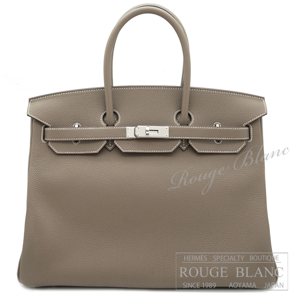 エルメス　バーキン35　エトゥープ　トゴ　シルバー金具　【新品】 HERMES Birkin35 Etoupe Togo Silver Buckle 【NEW】