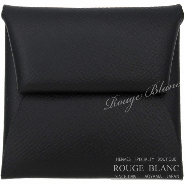 エルメス　バスティア　コインケース　黒　ブラック　エプソン　【新品】　HERMES Bastia Coincase Black Epsom 【NEW】