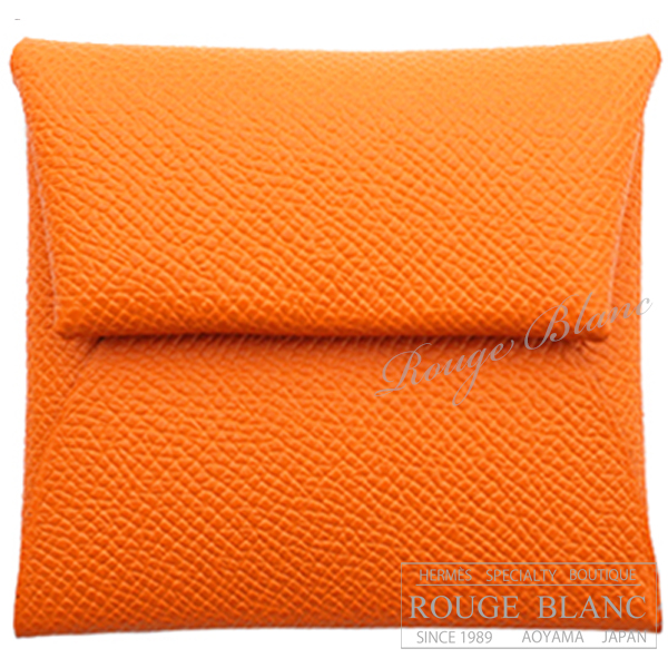 HERMES エルメス　バスティア　コインケース　オレンジ エルメス バスティア コインケース オレンジ エプソン【新品