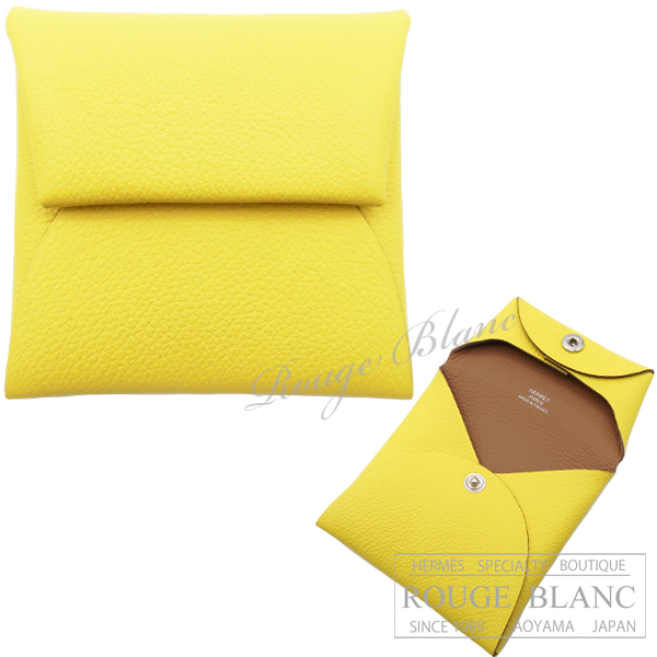 エルメス　バスティア　コインケース　ヴェルソ　ライム×チャイ　ヴォーエバーカラー 【新品】 HERMES Bastia Coincase Verso Lime×Chai Veau Evercolor 【NEW】