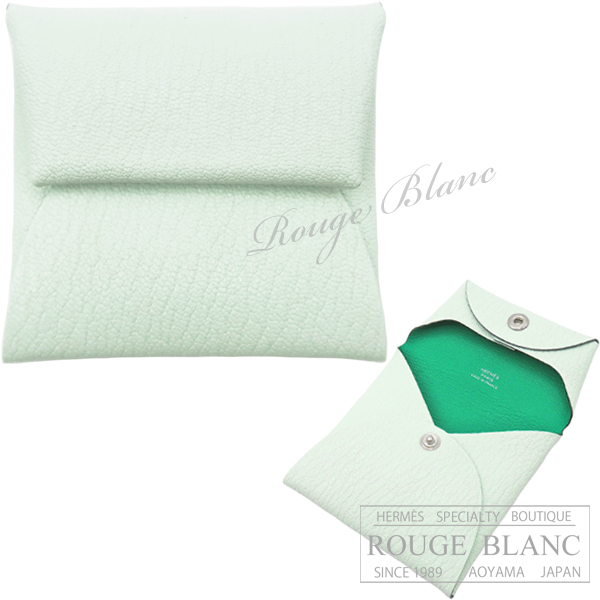 エルメス　バスティア　コインケース　ヴェルソ　ヴェールフィズ×ミント　シェーヴル 【新品】 HERMES Bastia Coincase Verso Vert fizz×Mint Chevre 【NEW】