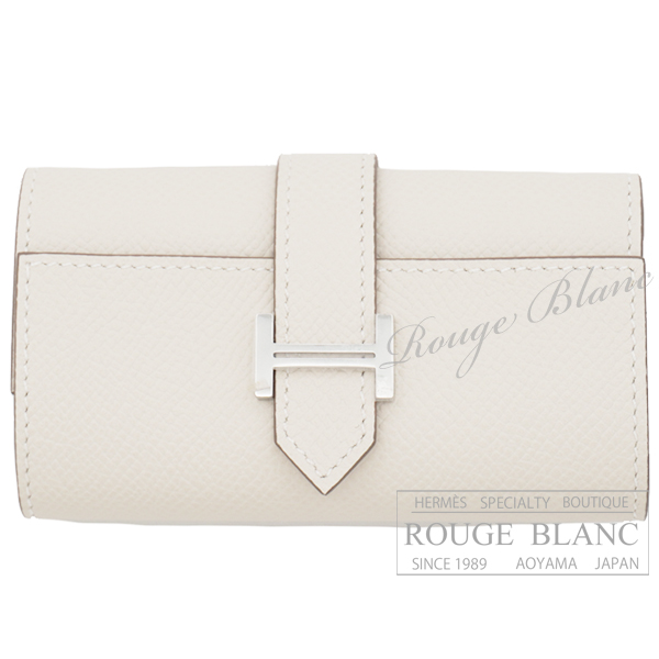 エルメス　ベアンキーケース　4連　クレ　エプソン　シルバー金具 【新品】 HERMES Bearn Keycase4 Craie Epsom Silver Buckle【NEW】
