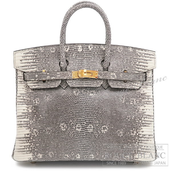 エルメス　バーキン25　オンブレ　リザード　ゴールド金具　【新品】 HERMES Birkin25 Ombre Lizard Gold Buckle 【NEW】