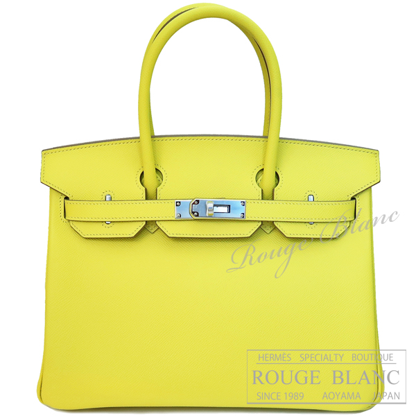エルメス　バーキン30　ライム　エプソン　シルバー金具　 【新品】　HERMES Birkin30 Lime Epsom Buckle Silver 【NEW】