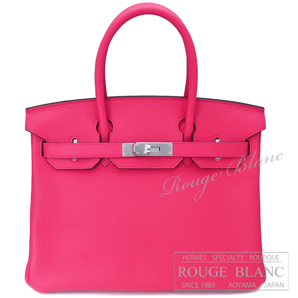 エルメス　バーキン30　ローズエクストリーム　トリヨンクレマンス　シルバー金具  【新品】 　HERMES Birkin30  Rose Extreme Taurillon Clemence　 Silver Buckle 【NEW】
