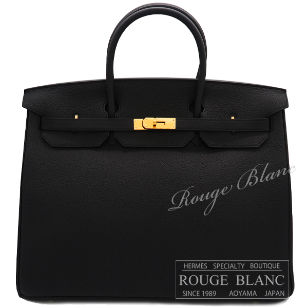 エルメス　バーキン40　黒　ブラック　トゴ　ゴールド金具　【新品】 HERMES Birkin40 Black Togo Gold Buckle  【NEW】