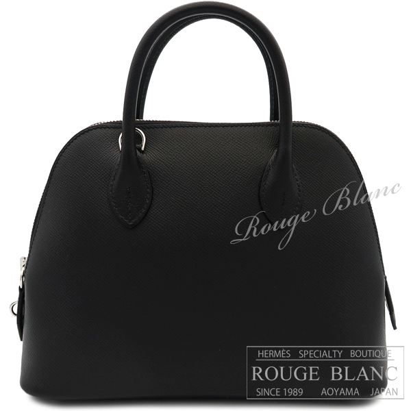 エルメス ボリード1923 25 黒 ブラック エプソン シルバー金具 【新品