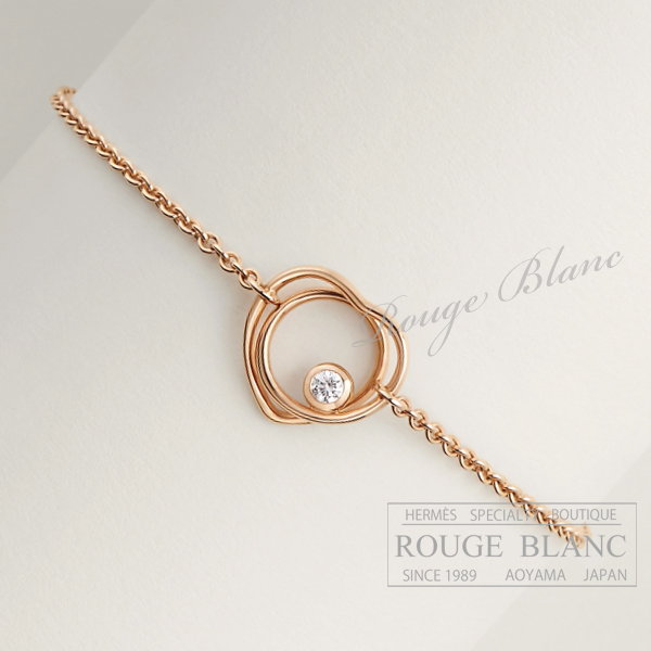 エルメス　ブレスレット  ”ヴェルティージュ・クール”  TPM　ローズゴールド×ダイヤモンド　SH【新品】 HERMES Bracelet "Vertige Coeur" Rose gold ×Diamond 【NEW】