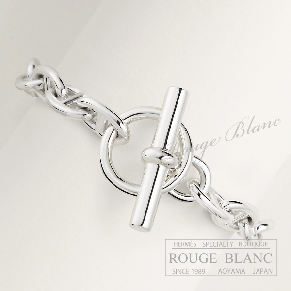エルメス　ブレスレット　シェーヌダンクル　MM 17コマ　シルバー 【新品】 HERMES Bracelet Chaine dancre Silver 【NEW】