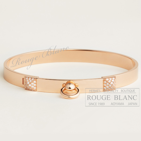 エルメス　ブレスレット　”コリエ・ド・シアン”  PM　ローズゴールド×ダイヤモンド  SH  【新品】 HERMES Bracelet "Collier de chien" Rose gold×Diamond 【NEW】