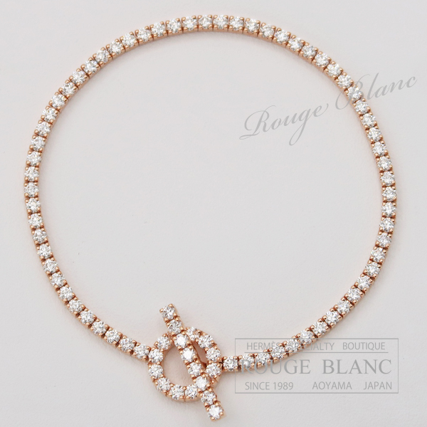 エルメス ブレスレット ”フィネス” ローズゴールド×フルダイヤモンド  