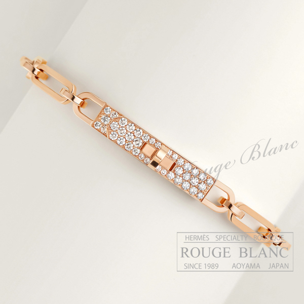 エルメス　ブレスレット　ケリー　チェーン　ローズゴールド×ダイヤモンド　ST　【新品】 HERMES Bracelet Kelly Chain Rose gold×Diamond 【NEW】