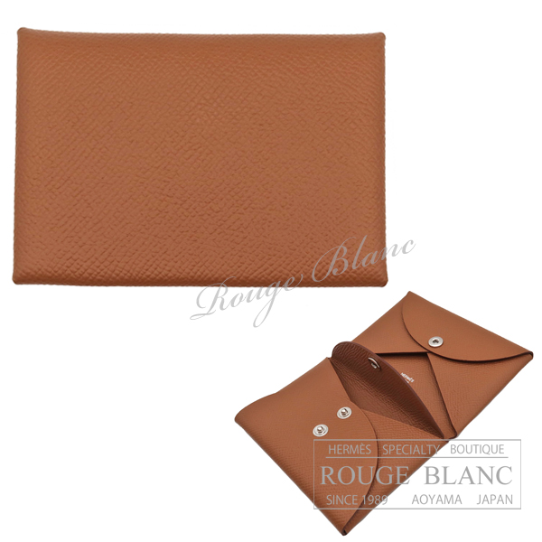 箱付き】HERMES エルメス名刺入れ カルヴィ イエロー 痺れる 