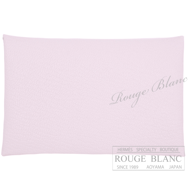 エルメス　カルヴィ　カードケース　名刺入れ　モーヴペール　シェーヴル 【新品】 HERMES Calvi (Cardcase) Mauve Pale  Chevre【NEW】