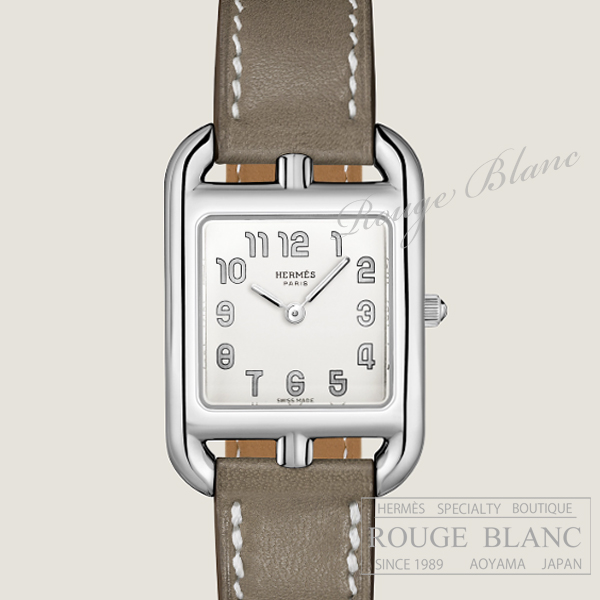 エルメス　ケープコッド PM 31mm　腕時計　エトゥープ　スイフト　ステンレススティール　レディース 【新品】 HERMES Ladies' watch Cape cod PM Etoupe Swift 【NEW】