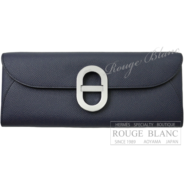 エルメス　マイヨン トゥーゴー　シェーヌダンクル　ブルーインディゴ　エプソン　シルバー金具　【新品】　HERMES Maillon To Go wallet Chaine d'Ancre Bleu indigo Epsom Silver Buckle 【NEW】