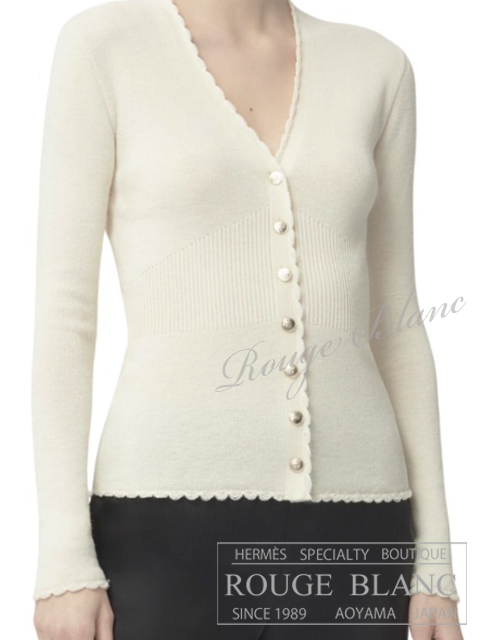 シャネル　24K　カーディガン　アイボリー　＃36　タグ付　P78450 【新品】 CHANEL Cardigan Ivory 【NEW】