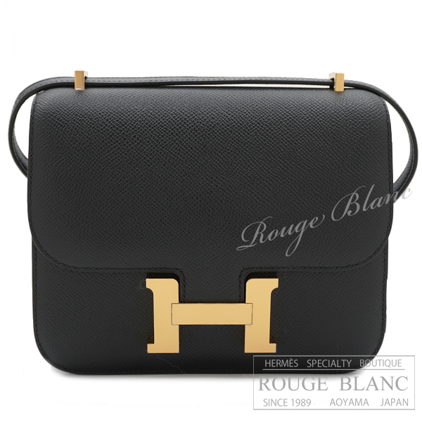 エルメス コンスタンスミニ ミラー/ミロワール 黒 ブラック エプソン  