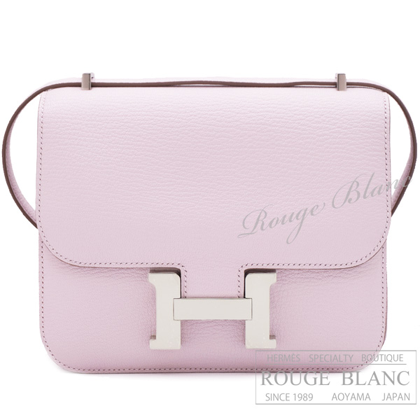 エルメス　コンスタンスミニ　ミラー/ミロワール　モーヴペール　シェーヴル　シルバー金具　ショルダーバッグ 【新品】