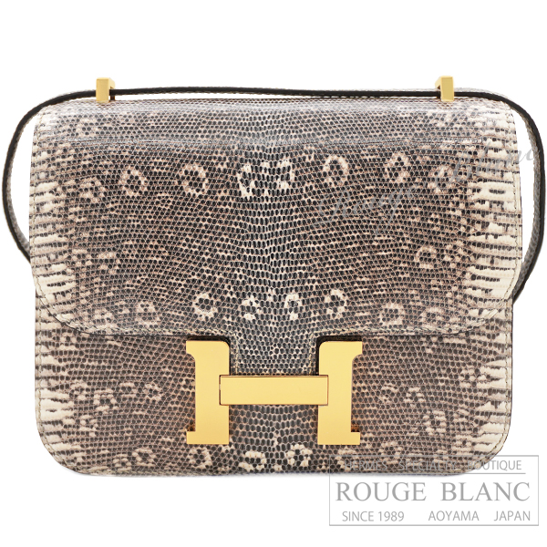エルメス　コンスタンスミニ　ミラー/ミロワール　オンブレ　リザード　ゴールド金具　ショルダーバッグ 【新品】HERMES Constance mini Miroir Ombre Lizard Gold Buckle 【NEW】