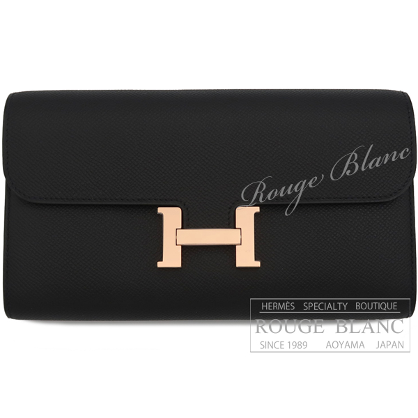 エルメス　コンスタンスロング　トゥーゴー　ブラック　エプソン　ローズゴールド金具  【新品】HERMES Constance long To Go Black Epsom Rose Gold Buckle 【NEW】