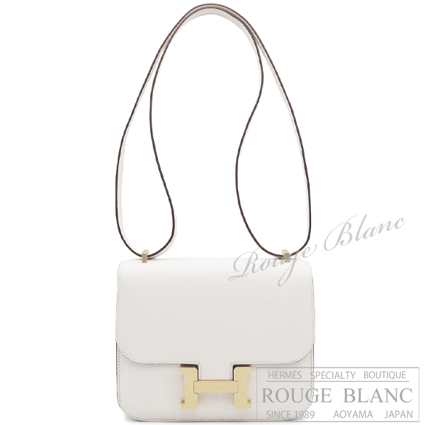 エルメス　コンスタンスミニ　ナタ　シェーヴル　ゴールド金具　ショルダーバッグ　【新品】　HERMES Constance mini Nata Chevre Gold Buckle 【NEW】