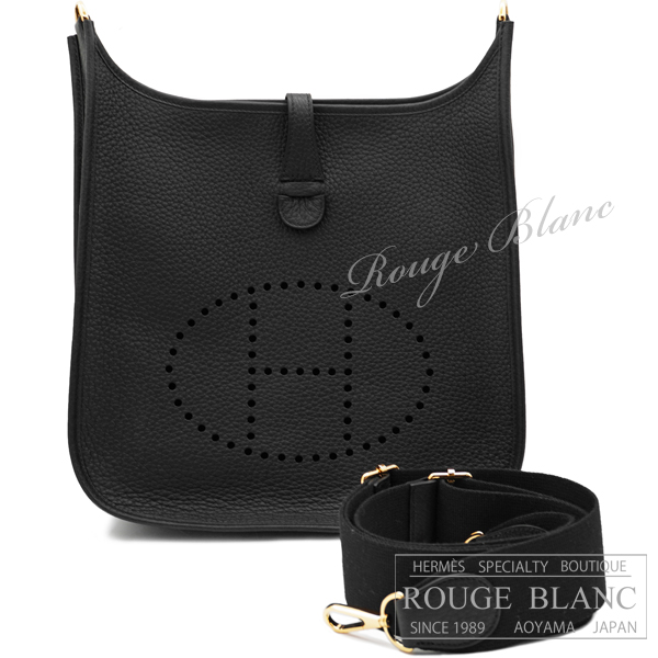 エルメス　エヴリン3　PM/29　ブラック　黒　トリヨンクレマンス　ゴールド金具　【新品】 Hermes Evelyne3 PM/29 Black Taurillon Clemence Gold Buckle 【NEW】