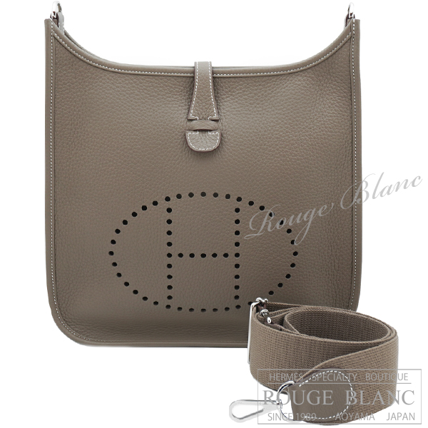 エルメス　エヴリン3　PM/29　エトゥープ　トリヨンクレマンス　シルバー金具　【新品】 Hermes Evelyne3 PM/29 Etoupe Taurillon Clemence Silver Buckle 【NEW】