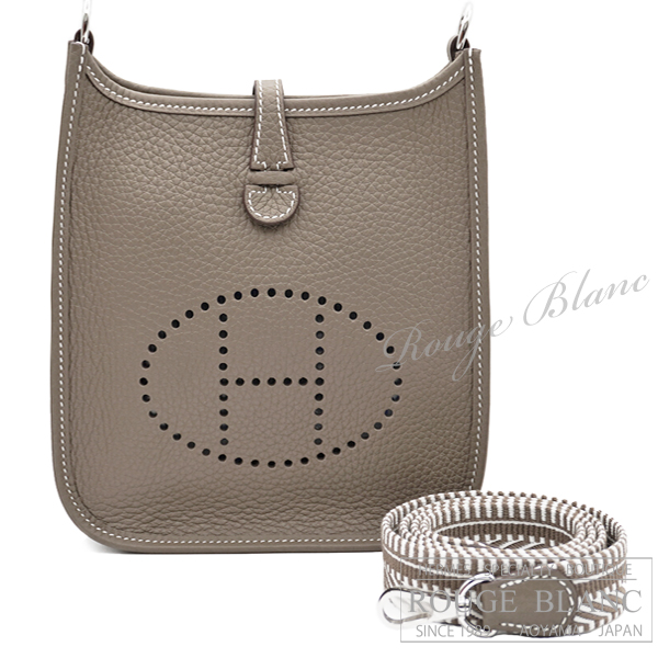 エルメス　エヴリン　TPM/16　アマゾン  サングル　カヴァル  エトゥープ　トリヨンクレマンス　シルバー金具　【新品】HERMES  Evelyne TPM/16 Amazon  Sangle Caval Etoupe  Taurillon Clemence Silver Buckle【NEW】