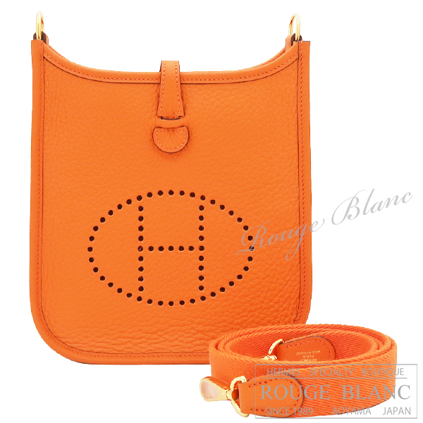 エルメス　エヴリン　TPM/16　アマゾン　オレンジ　トリヨンクレマンス　ゴールド金具【新品】HERMES  Evelyne TPM/16 Amazon Orange Taurillon Clemence Gold Buckle【NEW】