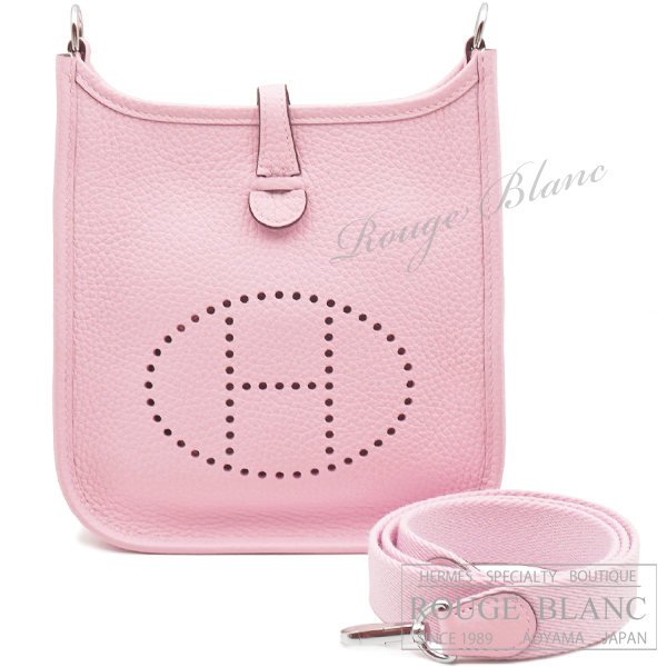 エルメス　エヴリン　TPM/16　アマゾン　ローズサクラ　トリヨンクレマンス　シルバー金具　(ストラップ 85cm)　【新品】　HERMES  Evelyne TPM/16 Amazon Rose sakura Taurillon Clemence Silver Buckle (Strap 85cm) 【NEW】