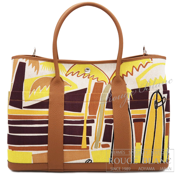 エルメス ガーデンパーティPM 36 トートバッグ アマゾニア レディース  