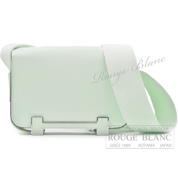 エルメス　ゲタ　ヴェールフィズ　シェーヴル　シルバー金具 【新品】HERMES Geta bag Vert fizz Chevre Silver Buckle 【NEW】