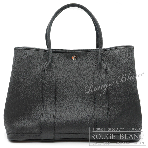 エルメス　ガーデンパーティPM/36　黒　ブラック　ネゴンダ  【中古】 HERMES Garden party PM/36 Black Negonda【USED】
