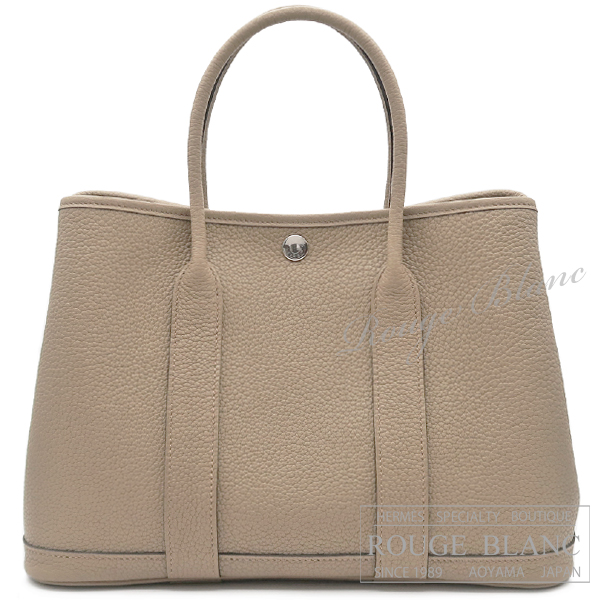 *上品なデザイン*【Hermes】ガーデンパーティー 30 TPM エルメス ガーデンパーティ30/TPM シエル カントリー シルバー