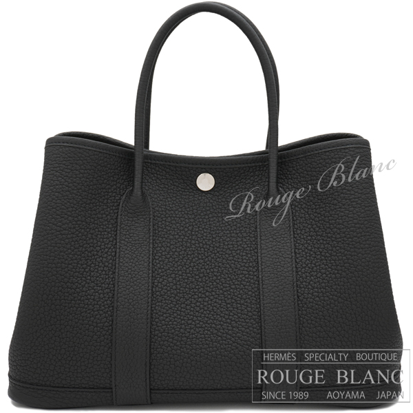 エルメス　ガーデンパーティTPM/30　黒　ブラック　ネゴンダ 【新品】 HERMES Garden Party TPM/30 Black Negonda 【NEW】