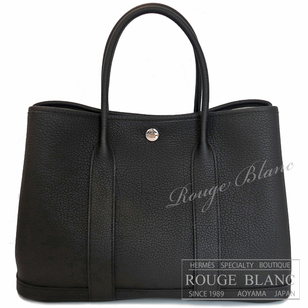 エルメス ガーデンパーティTPM/30 黒 ブラック ネゴンダ 【新品】 HERMES Garden Party TPM/30 Black Negonda 【NEW】