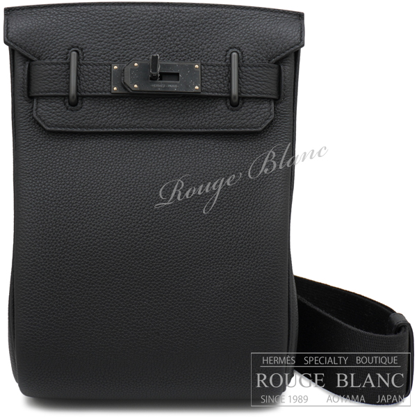 エルメス　アッカドPM　モノクローム　黒　ソーブラック　トゴ　ブラック金具　【新品】 HERMES Hac a dos Monochrome So Black Togo Black Buckle 【NEW】