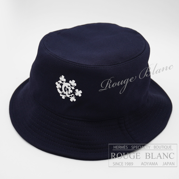 シャネル　バケットハット　帽子　ネイビー　クローバー　【未使用品】CHANEL Hat Navy【UNUSED】