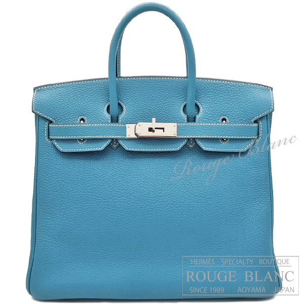 エルメス　オータクロア28　ブルージーン　トゴ　シルバー金具  【中古】 HERMES Haut a courroies 28 Bleu jean Togo Silver Buckle 【USED】