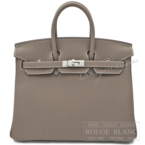 エルメス　バーキン25　エトゥープ　トゴ　シルバー金具　【新品】   HERMES Birkin25 Etoupe Togo Silver Buckle 【NEW】