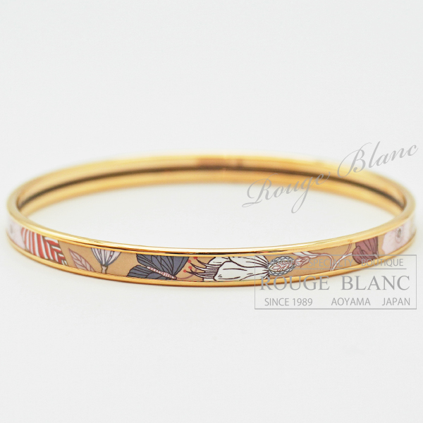 エルメス　プレシャスパラダイス　バングル　ブレスレット　フォーブル　ローズゴールド金具 【新品同様】 HERMES  Precious Paradise Bangle Faubourg Rose gold Buckle【USED】