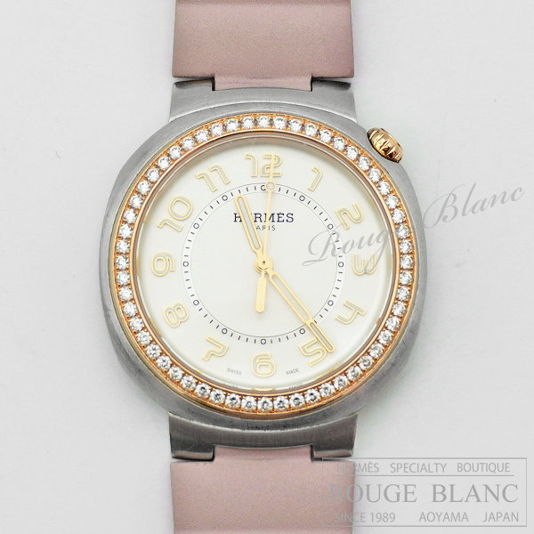 エルメス　エルメス カット GM 36mm　腕時計　グリシーヌ　ダイヤモンド　ステンレススティール　レディース 【新品同様】 HERMES Ladies' watch hermes cut  GM 36mm Glycine Diamond【USED】